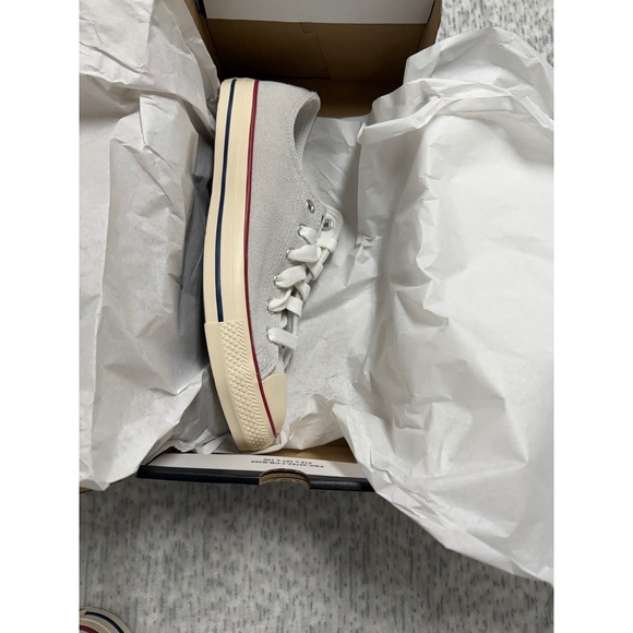 Converse Chuck Taylor All Star Ox Barely Grey Natural Ivory Suede Mens 6.5 NEW - Picture 2 of 7